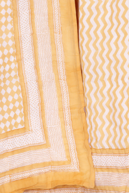 Mulmul Cotton Quilt in Block Print